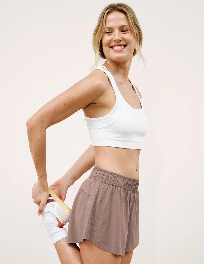 Seamless Moves Layered Bra-White