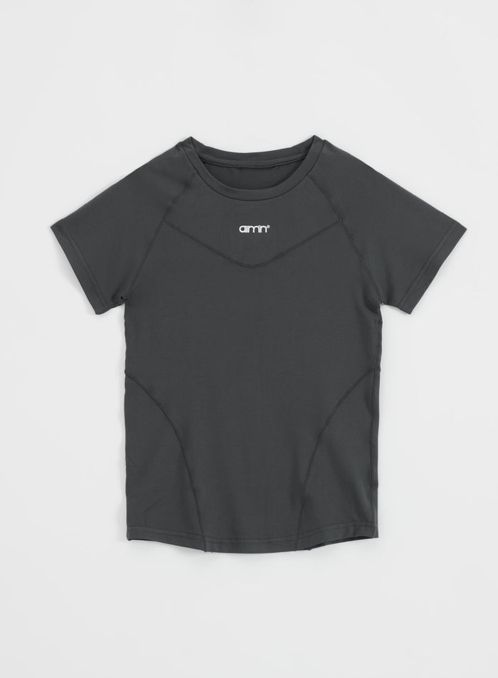 Shadow Grey Soft Basic Short Sleeve
