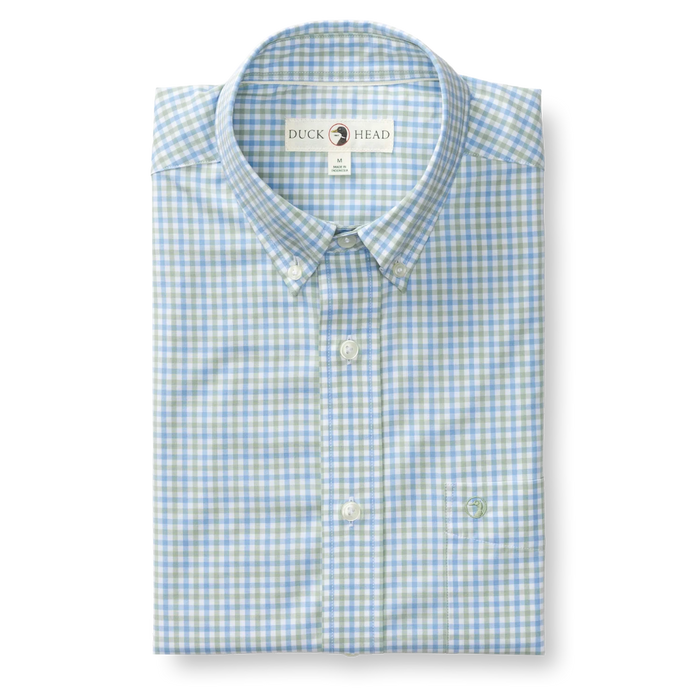 Shaw Performance Poplin Sport Shirt - Sage