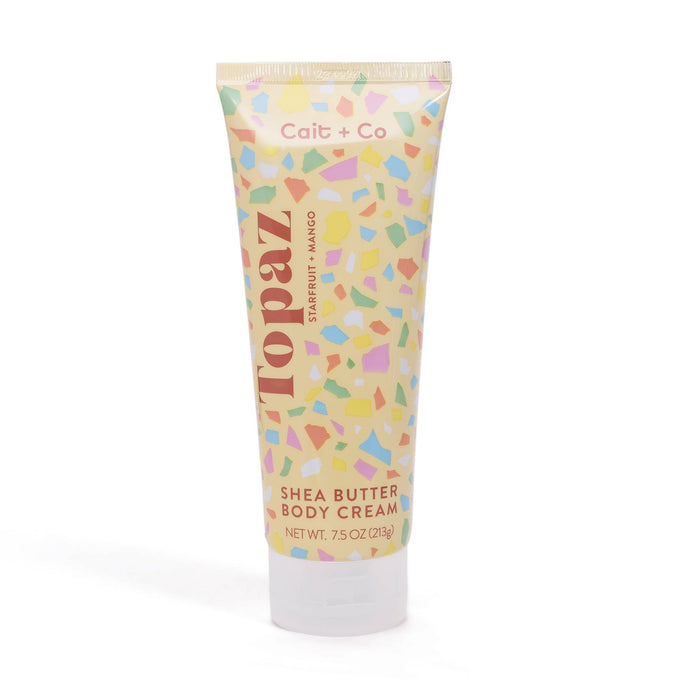 Topaz shea butter body cream from Cait + Co against a white background
