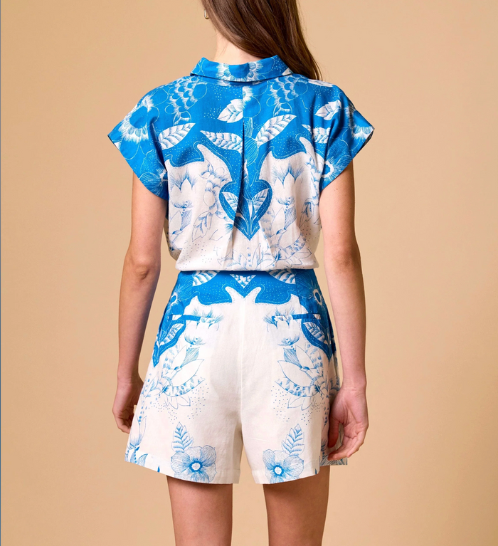 Simone Blouse-Celestia Print