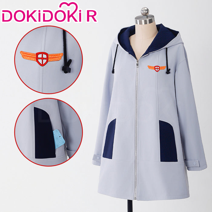 【Size S-2XL】DokiDoki-R Anime Cardcaptor Sakura Cosplay Sakura Kinomoto Ice Skating Dress Grey Coat
