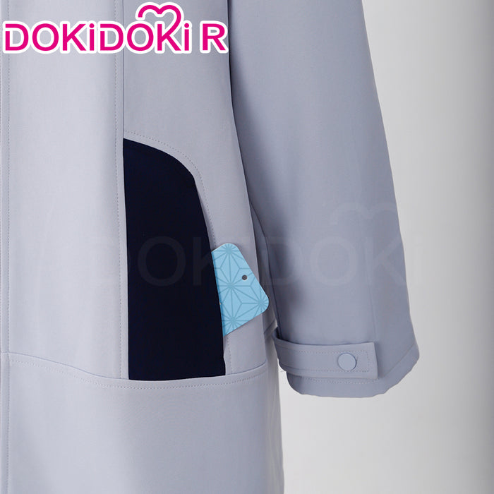 【Size S-2XL】DokiDoki-R Anime Cardcaptor Sakura Cosplay Sakura Kinomoto Ice Skating Dress Grey Coat