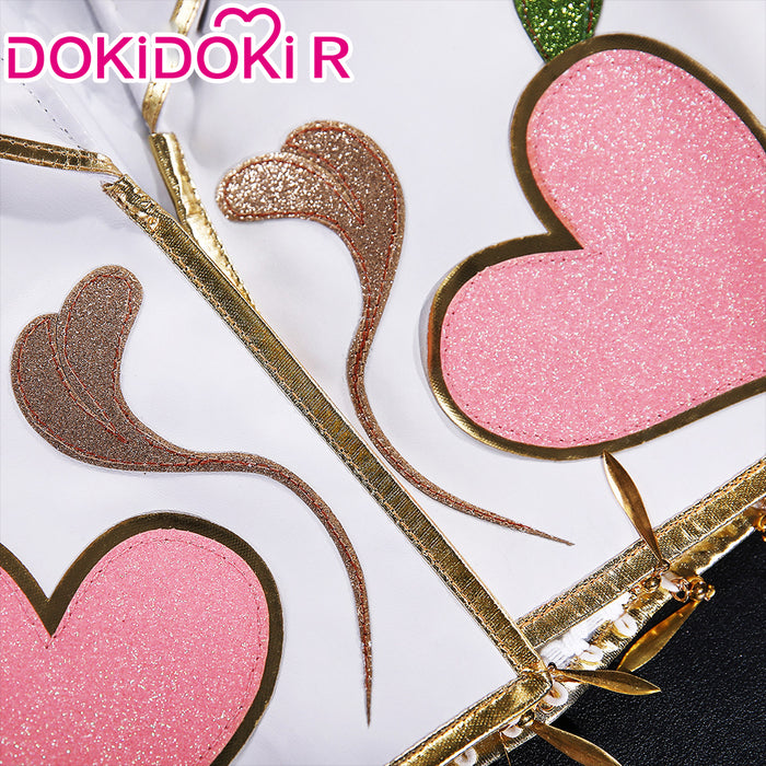 【Size S-2XL】DokiDoki-R Anime Cosplay White Red Heart Costume Valentine’s Day Suit