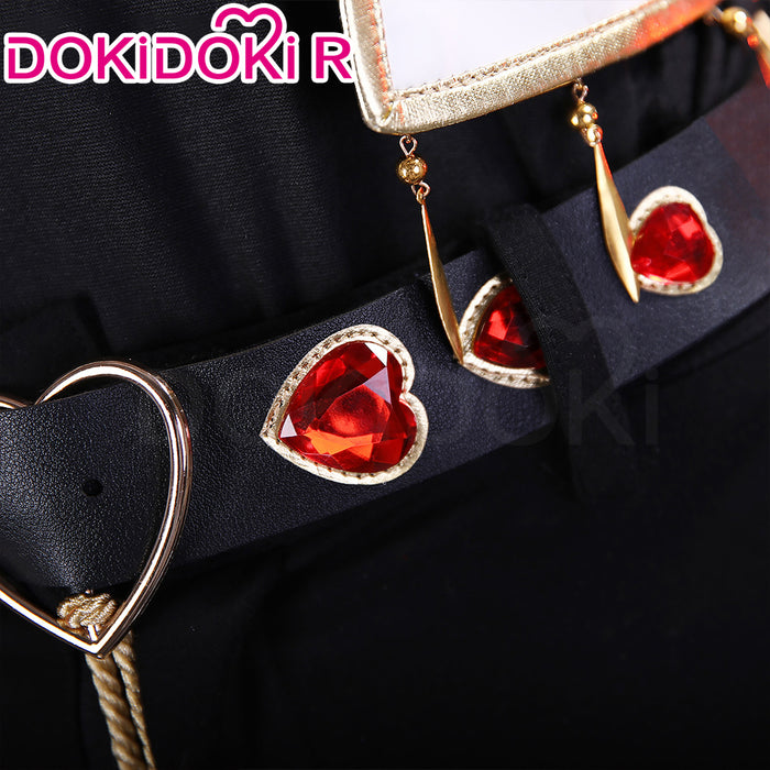 【Size S-2XL】DokiDoki-R Anime Cosplay White Red Heart Costume Valentine’s Day Suit