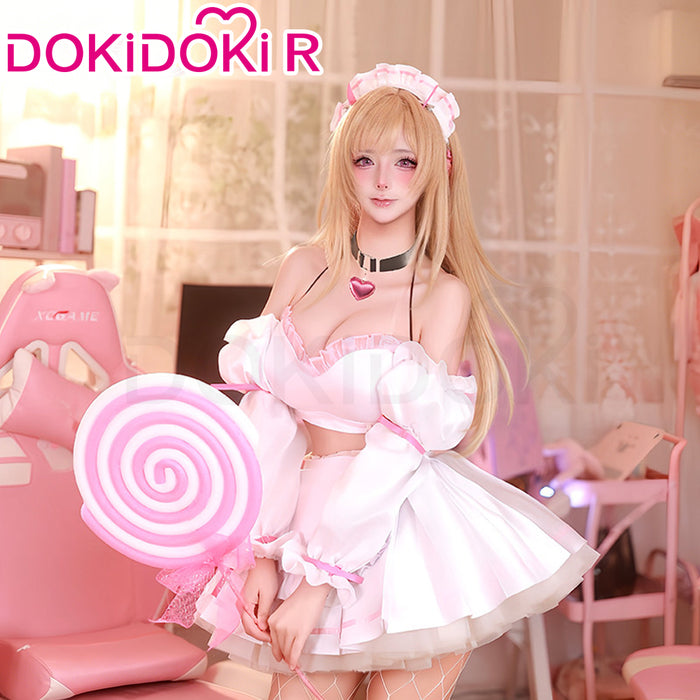【Size S-2XL】DokiDoki-R Game Cosplay Costume Cute Maid Outfit