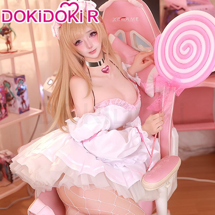 【Size S-2XL】DokiDoki-R Game Cosplay Costume Cute Maid Outfit