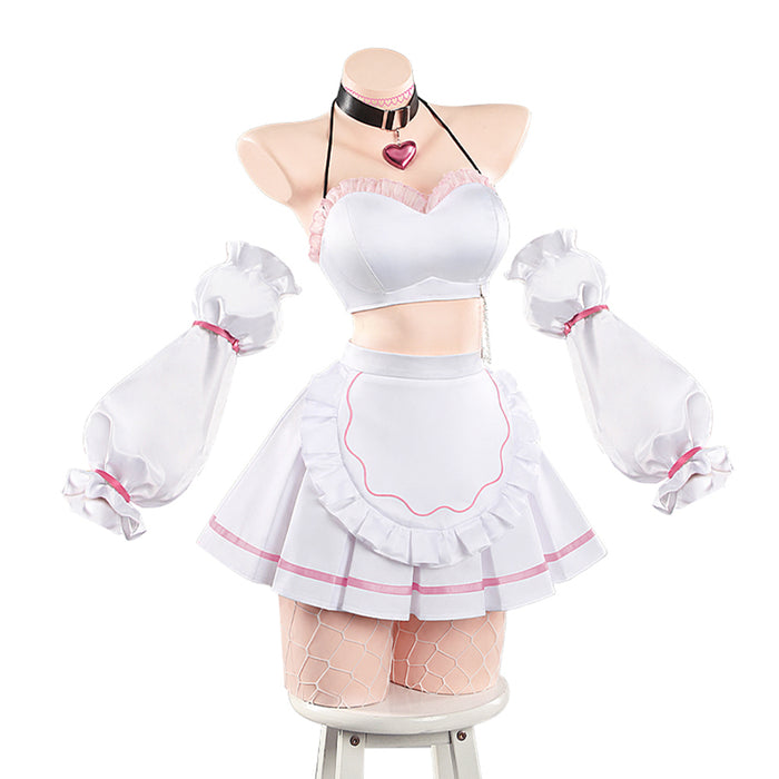 【Size S-2XL】DokiDoki-R Game Cosplay Costume Cute Maid Outfit