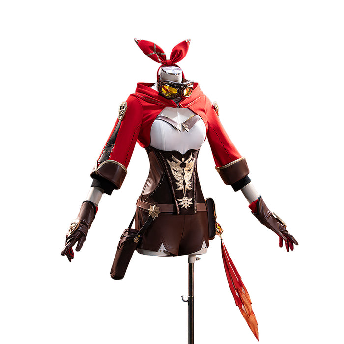 【Size S-2XL】DokiDoki-R Game Genshin Impact Cosplay Amber Costume