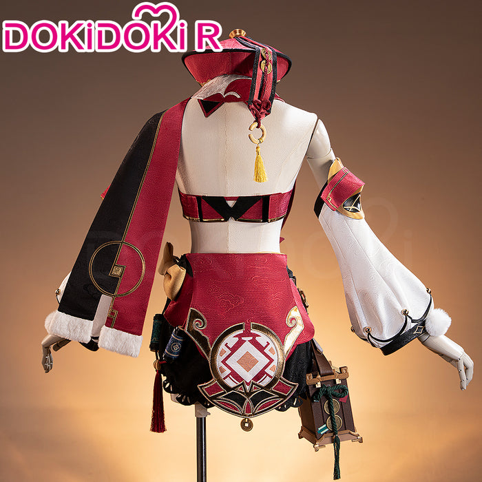 【Size S-2XL】DokiDoki-R Game Genshin Impact Cosplay Yanfei Costume Yan Fei