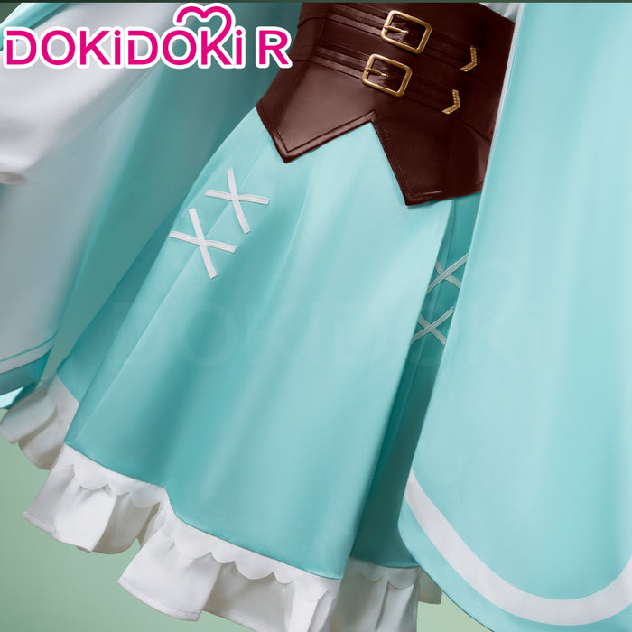 【Size S-3XL】DokiDoki-R Anime Cosplay Costume Green White Dress