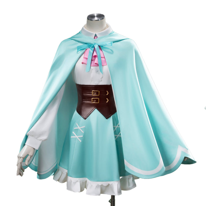 【Size S-3XL】DokiDoki-R Anime Cosplay Costume Green White Dress