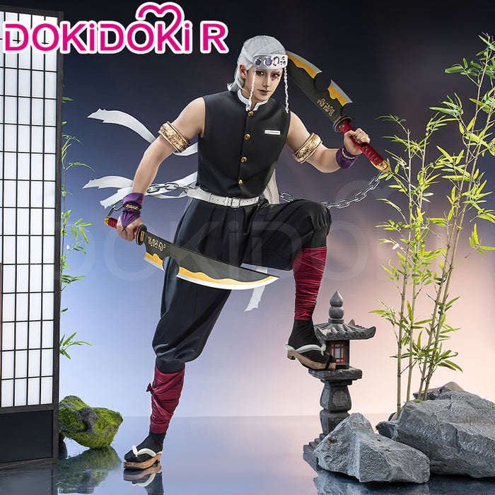 【Size S-3XL】DokiDoki-R Anime Cosplay Costume Men Black Hearwear Halloween