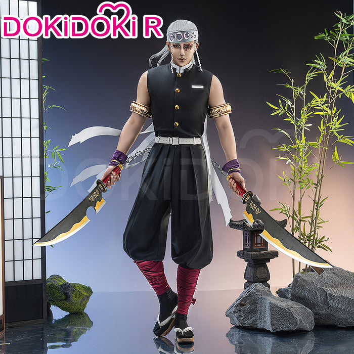 【Size S-3XL】DokiDoki-R Anime Cosplay Costume Men Black Hearwear Halloween