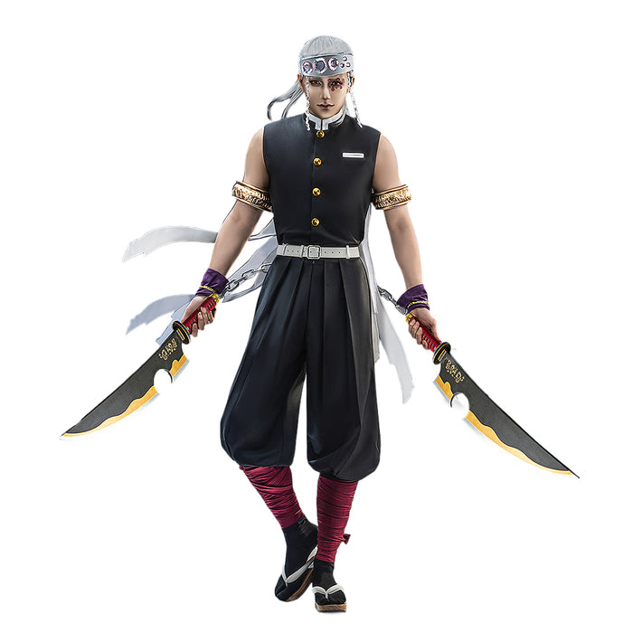 【Size S-3XL】DokiDoki-R Anime Cosplay Costume Men Black Hearwear Halloween