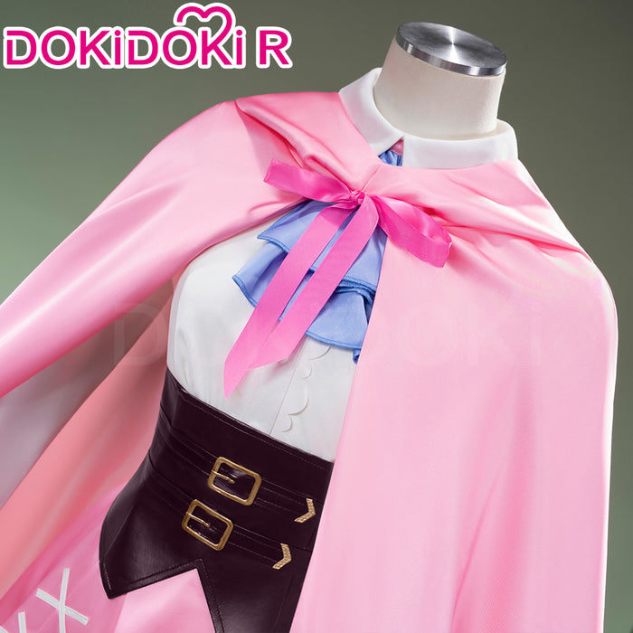 【Size S-3XL】DokiDoki-R Anime Cosplay Costume Pink White Dress