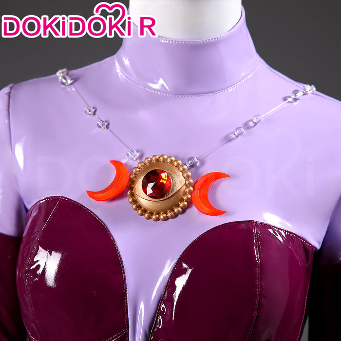 【Size S-3XL】Dokidoki-R Game Cosplay Costume Woman Tight-Fitting Magenta Bodysuit