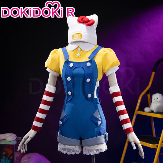 【Size S-3XL】DokiDoki-R Game Cosplay Costume Yellow Blue Overalls