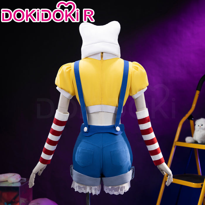 【Size S-3XL】DokiDoki-R Game Cosplay Costume Yellow Blue Overalls