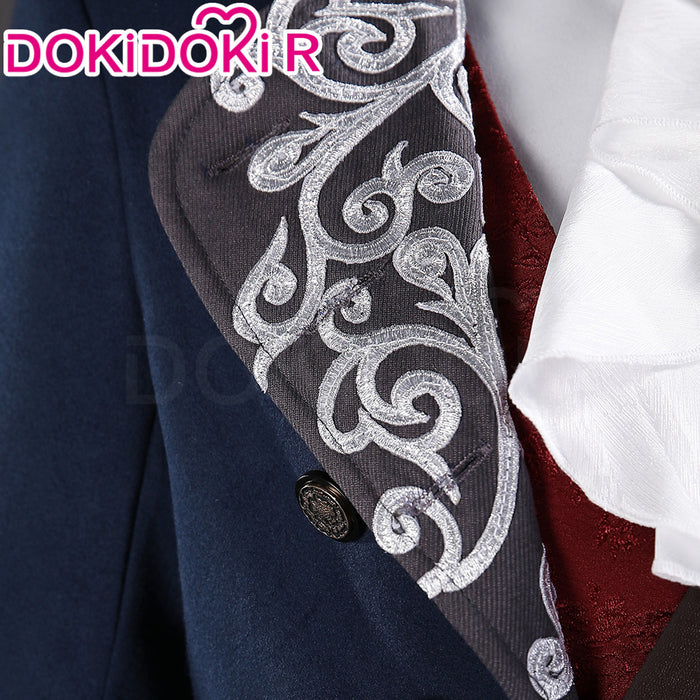 【Size S-3XL】DokiDoki-R Game Cosplay Pinocchioo Costume Navy Red Outfit