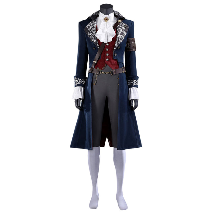 【Size S-3XL】DokiDoki-R Game Cosplay Pinocchioo Costume Navy Red Outfit