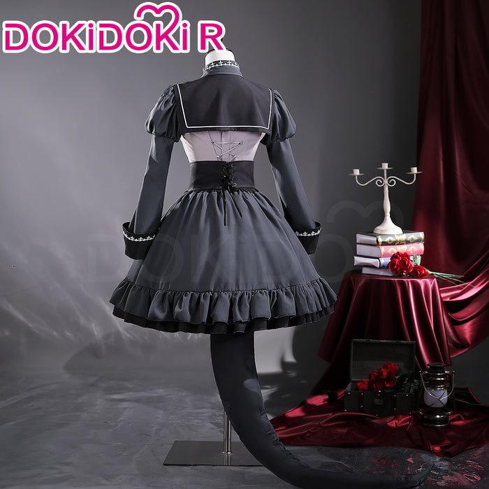 【Size S-3XL】DokiDoki-R Game Drunken Goddess Reflux Cosplay Femme Soule Costume PUKEY GODDESS SHOT TRICK