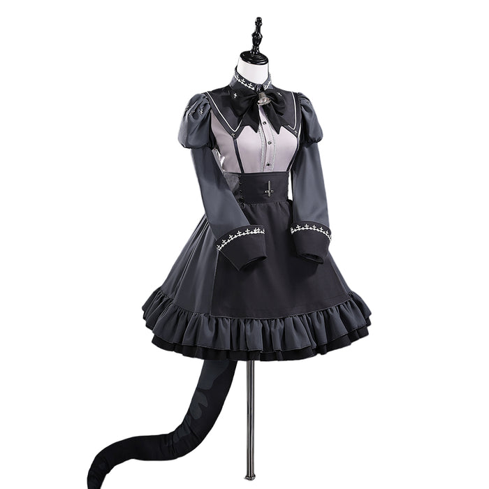 【Size S-3XL】DokiDoki-R Game Drunken Goddess Reflux Cosplay Femme Soule Costume PUKEY GODDESS SHOT TRICK