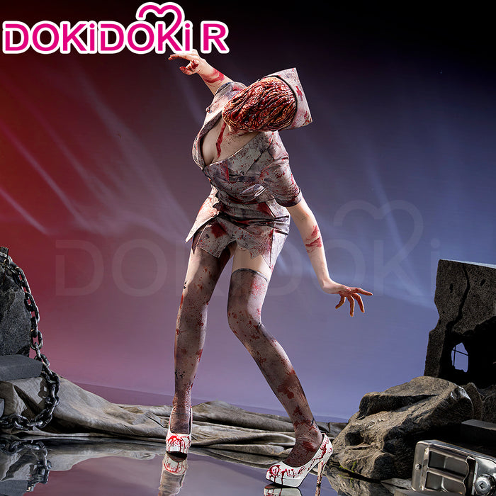 【Size S-3XL】DokiDoki-R Movie Game Cosplay Nurse Costume Halloween
