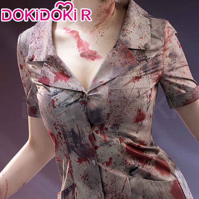 【Size S-3XL】DokiDoki-R Movie Game Cosplay Nurse Costume Halloween