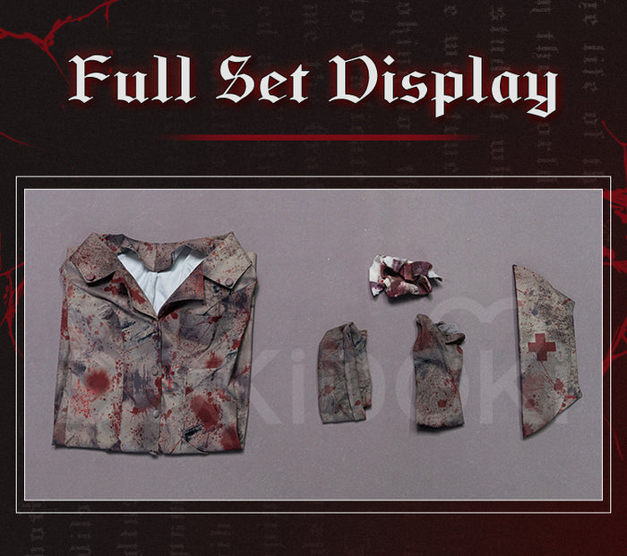 【Size S-3XL】DokiDoki-R Movie Game Cosplay Nurse Costume Halloween