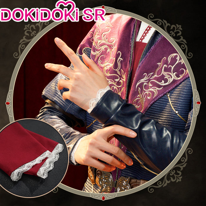 【Size S-3XL】DokiDoki-SR Game Cosplay Costume Blue Red Medieval Style Halloween