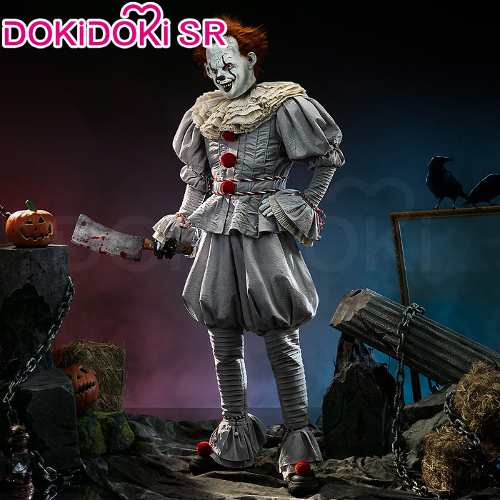 【Size S-3XL】DokiDoki-SR Movie Cosplay Horror Joker Costume Halloween