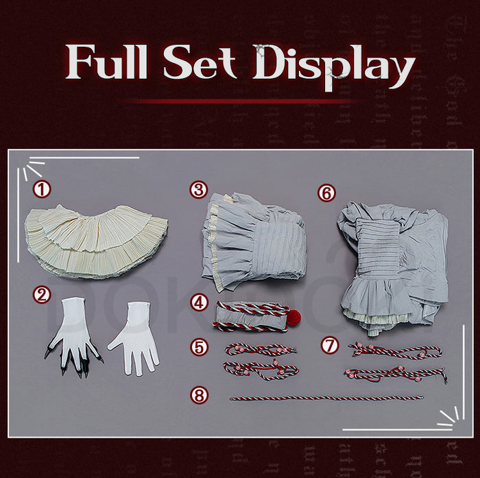 【Size S-3XL】DokiDoki-SR Movie Cosplay Horror Joker Costume Halloween