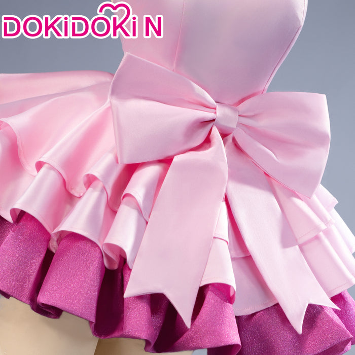 【Size XS-2XL】DokiDoki-N Music Project Cosplay Zombie Idol Costume Pink Dress Halloween