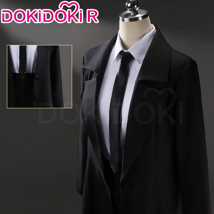 【Size XS-2XL】DokiDoki-R Anime Manga Cosplay Black Suit Costume