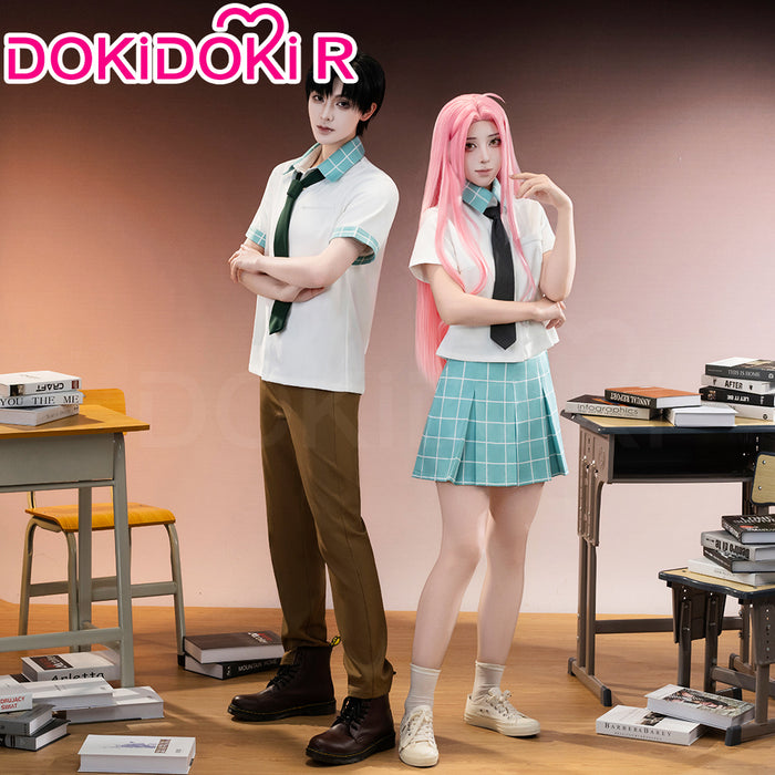 【Size XS-2XL】DokiDoki-R Music Project Cosplay Zombie Idol Costume Fading Youth Unifrom Man / Woman School