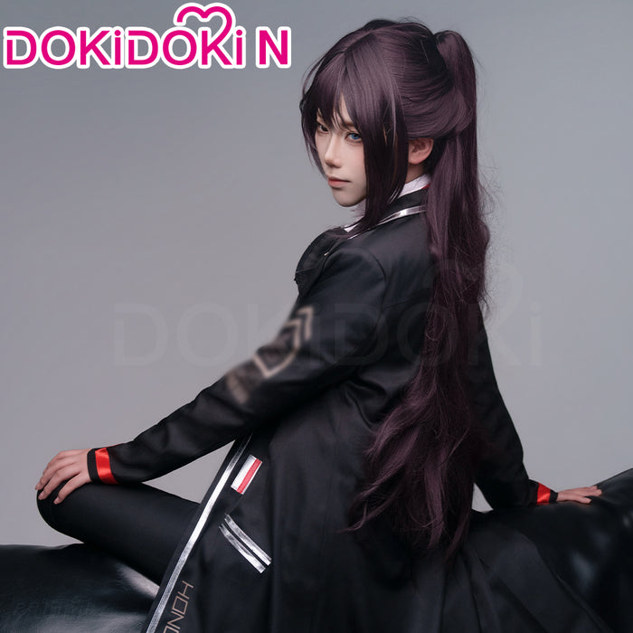 【Size XS-3XL】DokiDoki-N Game Cosplay Black Red Suit Costume