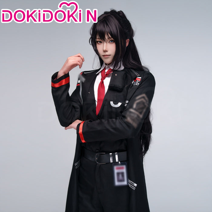 【Size XS-3XL】DokiDoki-N Game Cosplay Black Red Suit Costume