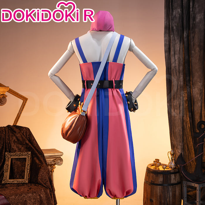 【Size XS-3XL】DokiDoki-R Anime Cosplay Costume Elbaph Arc Pink Purple With Pink Hat