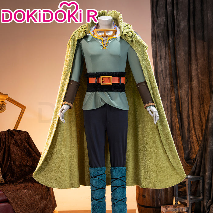 【Size XS-3XL】DokiDoki-R Anime Cosplay Costume Green Cloak Male
