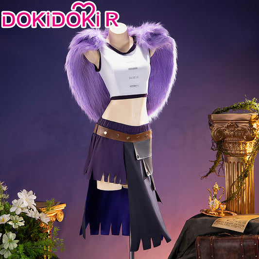 【Size XS-3XL】DokiDoki-R Anime Cosplay Giant Purple Dress Costume Warland Kingdom Elbaf