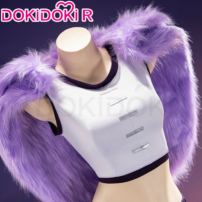 【Size XS-3XL】DokiDoki-R Anime Cosplay Giant Purple Dress Costume Warland Kingdom Elbaf