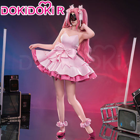 【Size XS-4XL】DokiDoki-R Music Project Cosplay Zombie Idol Costume Pink Dress Halloween
