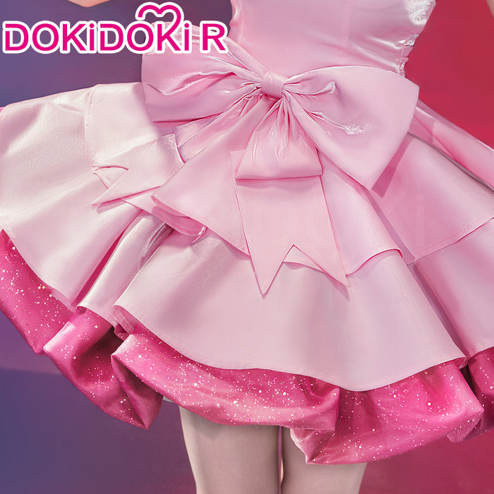 【Size XS-4XL】DokiDoki-R Music Project Cosplay Zombie Idol Costume Pink Dress Halloween