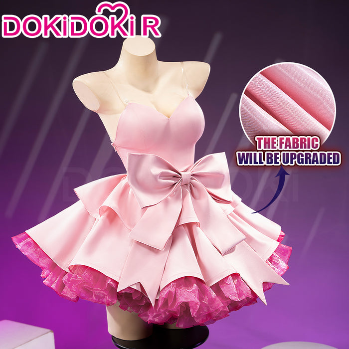 【Size XS-4XL】DokiDoki-R Music Project Cosplay Zombie Idol Costume Pink Dress