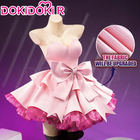 【Size XS-4XL】DokiDoki-R Music Project Cosplay Zombie Idol Costume Pink Dress