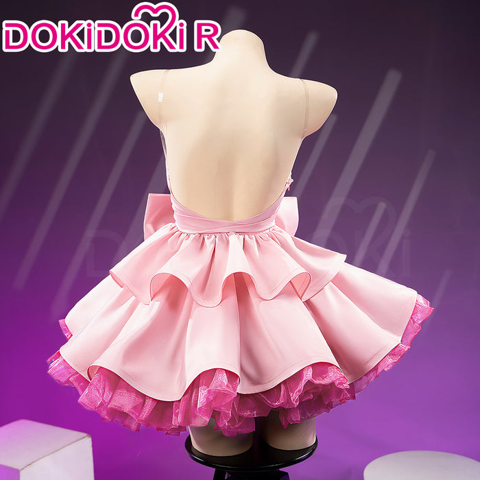 【Size XS-4XL】DokiDoki-R Music Project Cosplay Zombie Idol Costume Pink Dress