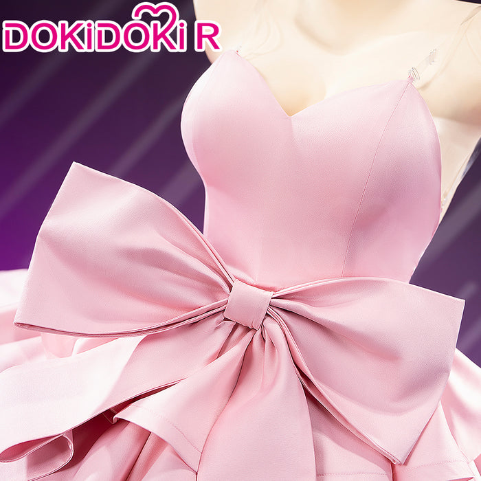 【Size XS-4XL】DokiDoki-R Music Project Cosplay Zombie Idol Costume Pink Dress