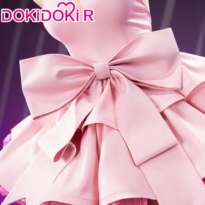 【Size XS-4XL】DokiDoki-R Music Project Cosplay Zombie Idol Costume Pink Dress