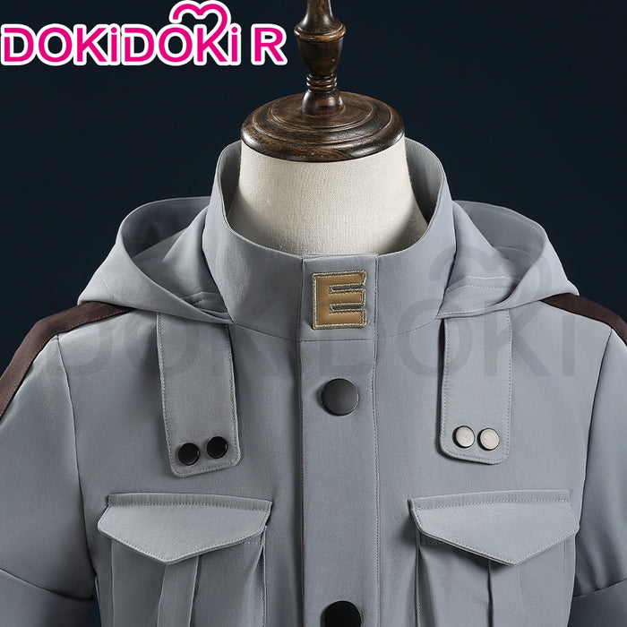 【Size XS-XL】DokiDoki-R Anime Cosplay Male Costume Grey Combat Uniform